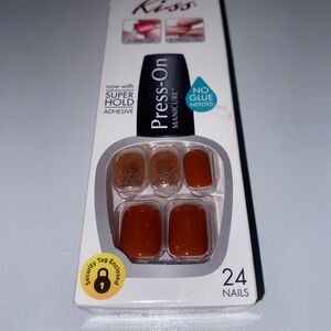 Kiss Press-On Manicure - Rich Brown